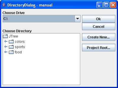DirectoryDialog – ручной вариант